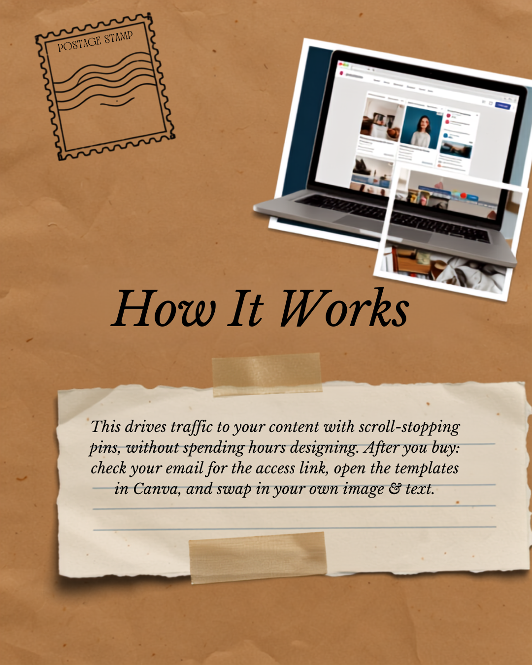Pinterest Pin Templates (Canva, 10 Designs)