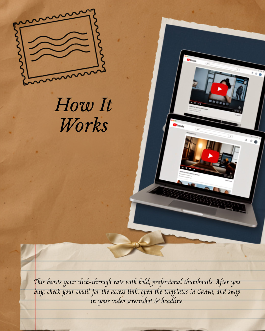 YouTube Thumbnail Templates (Canva, 10 Designs)