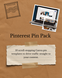 Pinterest Pin Templates (Canva, 10 Designs)